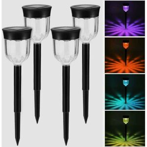 LANGRAY Solar Garden Light rgb Torch, led Lamp Decoration Solar Lighting Waterproof IP65 Outdoor Decoration For Paths / Yard / Patio / Deck / Wedding / Party