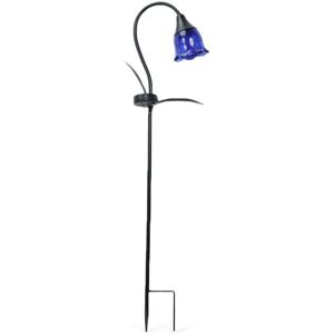 Valuelights - Large Blue Tulip Stake Light Solar Garden Spike Path Lighting Flower Outdoor