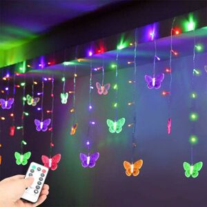 Groofoo - led Butterfly Fairy String Lights usb Timer Waterproof Copper Wire 8 Modes With Remote Control For Bedroom Christmas Wedding