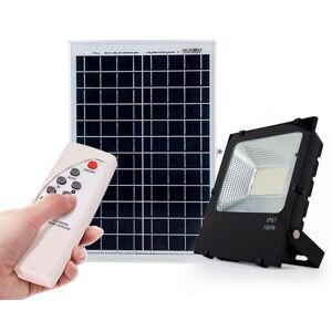 Greenice - led Floodlight 10W 1.000Lm 6000ºK Solar Sensor 10W + Remote Control Panel 6V/6W 40.000H [PL-626001-CW]