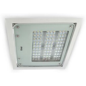 GREENICE LED Projector Spotlight 80W 8,000Lm 6000ºK IP65 Recessed Special Canopy 50,000H [NE-FL-GAS-80W-CW]