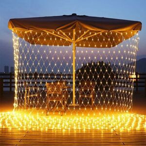 Groofoo - led Net Fairy Lights 3mx2m 200 LEDs Connectable Mesh Fairy Lights 8 Modes Christmas Net Lights for Indoor Outdoor Garden Wedding Xmas Tree