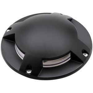 Drive Over Light Outdoor Surface & Ground 4 Way Garden Fitting - Black - Litecraft