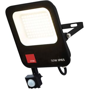 Litecraft - Faulkner Floodlight 50W led Outdoor Fitting with pir Sensor - Black