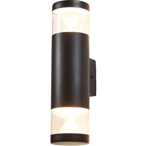 Litecraft - Nura Wall Light 4W led Outdoor IP44 Up & Down Fitting - Black