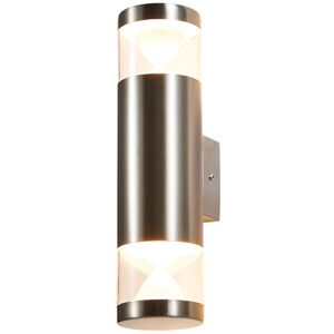 Litecraft - Nura Wall Light 4W led Outdoor IP44 Up&Down Fitting - Stainless Steel