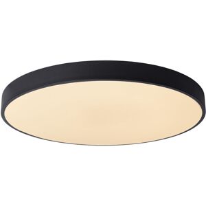 Lucide - unar - Flush Ceiling Light - Ø60cm - led Dim. - 1x60W 2700K - 3 StepDim - Black