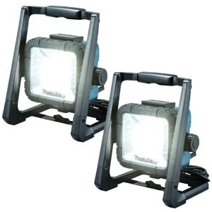 Makita - DML805 18v / 14.4v / 240v lxt Li-Ion led Work Light Site Light Twin Pack