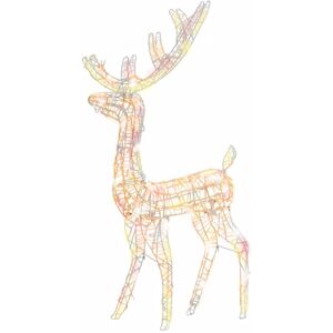 BERKFIELD HOME Mayfair Acrylic Reindeer Christmas Decoration 140 LEDs 120cm Colourful