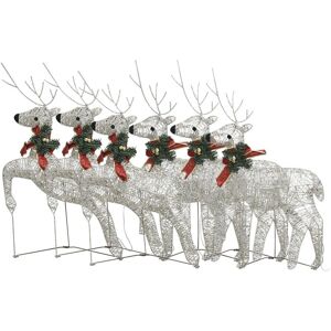 BERKFIELD HOME Mayfair Christmas Reindeers 6 pcs Gold 120 LEDs