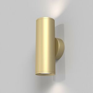 Maytoni - focus s 2 Light Outdoor Up Down Wall Lamp Matt Gold GU10