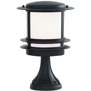 Stroud - Black Outdoor Pedestal Light, E27 - Searchlight