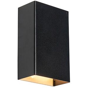 QAZQA Modern wall lamp black - Otan S - Black