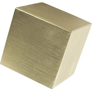 QAZQA Modern wall lamp gold - Cube - Gold/Messing