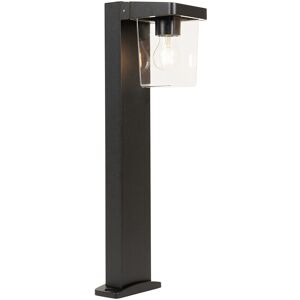 QAZQA Modern standing outdoor lamp black 60 cm IP54 - Chimay - Black