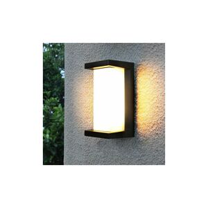 LUNE moonModern Outdoor Wall Sconces, 30W-LED Wall Sconces, 3 Color Wall Lamps, Matte Black Porch and Patio Light, IP65 Waterproof for Hallway Stairs