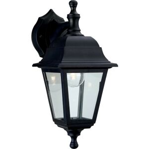 Firstlight Products - Firstlight Oslo - 1 Light Outdoor Wall Lantern - Uplight/Downlight Black Resin IP44, E27