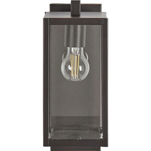 BELIANI Outdoor External Wall Light Lamp 33 cm Metal Iron Glass with Motion Sensor Modern Black Megget - Black