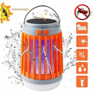 HOOPZI Outdoor lighting - 3 in 1 Anti-Fly Mosquito Net Anti-Mosquito Camping Lamp - Orange