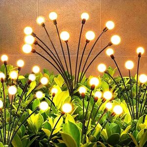 MUMU Pack of 10 led solar garden lights, Firefly solar garden lights, decorative solar lights for outdoor use, waterproof IP65 solar light for outdoor use