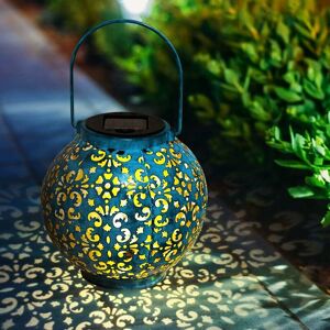 LANGRAY Portable Lantern - Waterproof Garden Decorative Solar Lantern with Hanging Solar Light for Garden Decoration - 1