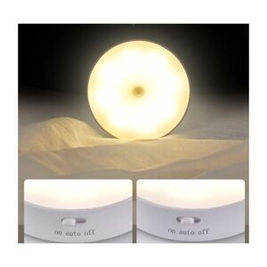 DENUOTOP Rechargeable Night Light Set of 2 with Motion Sensor Automatic Wall Night Lamp Children's Night Light led Lamp for Baby Bedroom, Living Room, Garage,