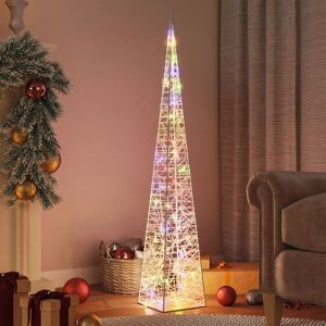 BERKFIELD HOME Royalton Acrylic Decorative led Light Cone Multicolour 120 cm