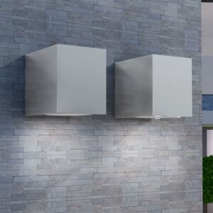 Berkfield Home - Royalton Cube Outdoor Wall Lights 2 pcs