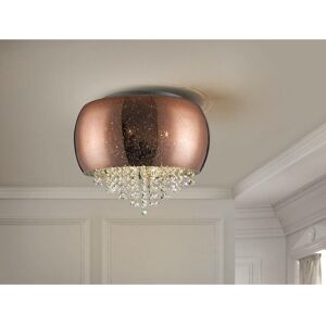 Caelum - 5 Light Crystal Flush Ceiling Light Copper, G9 - Schuller