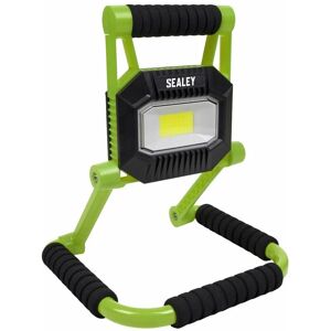 Sealey - Rechargeable Portable Fold Flat Floodlight 10W cob led Lithium-ion LEDFL10W