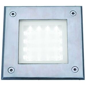 Searchlight Outdoor - LED Square Outdoor Walkover Ground Light White and Glass IP67