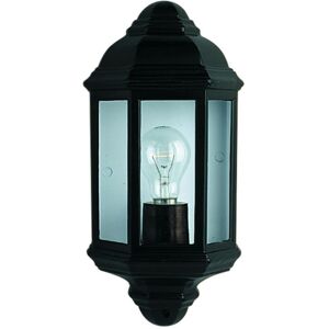 Searchlight - Outdoor - 1 Light Outdoor Flush Lantern Light Black IP44, E27