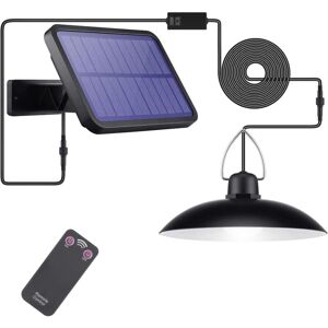 GROOFOO Solar Lights Outdoor, IP65 Solar Light, Solar Powered Pendant Light with Remote Control, led Solar Lights for Indoor, Garden, Yard, Camping, Garage,