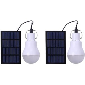 XUIGORT Solar rechargeable camping lights, outdoor work home lighting — 2 pcs