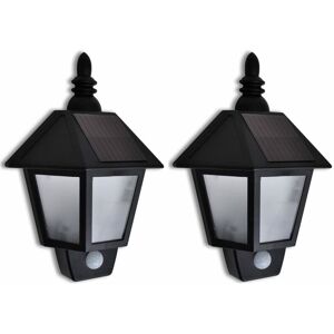 BERKFIELD HOME Solar Wall Lamp with Motion Sensor 2 pcs