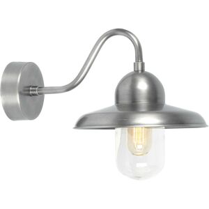 Elstead - 1 Light Outdoor Fisherman Dome Wall Light Antique Nickel IP44, E27