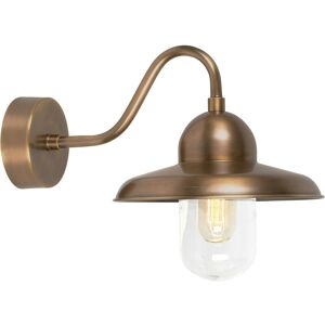 Elstead - Somerton - 1 Light Outdoor Fisherman Dome Wall Light Brass IP44, E27