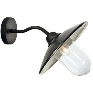 Firstlight Products - Firstlight Star - 1 Light Outdoor Fisherman Dome Wall Light Black IP44, E27