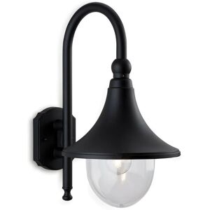 FIRSTLIGHT PRODUCTS Firstlight Station - 1 Light Outdoor Wall Lantern - Downlight Black IP43, E27