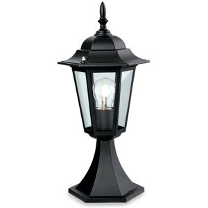 Firstlight Products - Firstlight - 1 Light 6 Panel Lantern - Pillar Black IP43, E27