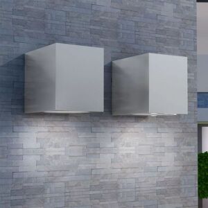 SWEIKO Cube Outdoor Wall Lights 2 pcs VDTD26869