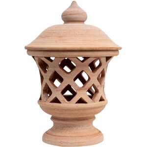 Biscottini - Outdoor lantern Terracotta lantern 30x46x30 cm Floor lanterns Candle holders Made in Italy Lanterns for garden lighting