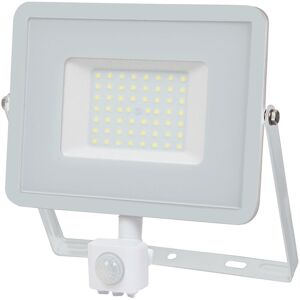 V-tac - VT466 pir Sensor led Floodlight With smd Samsung Chip 3000K White Body 50W