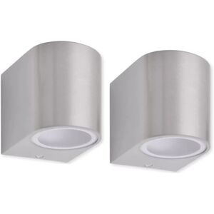 Outdoor Wall Lights 2 pcs Vidaxl Silver