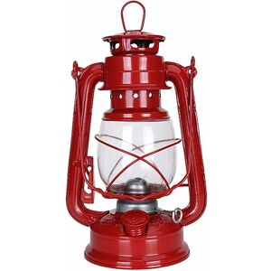 HOOPZI Vintage Kerosene Lantern, 25cm Portable Classic Kerosene Lamp, Retro Kerosene Lamp, Outdoor Camping Lights Red