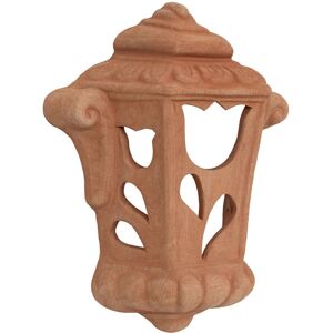 Biscottini - Lantern Wall Lamp Hanging Terracotta 100% Made in Italy for garden outdoor and indoor use