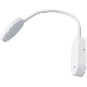 Wall Light Milowwith usb Socket (modern) in White made of Plastic for e.g. Bedroom (1 light source,) from Lindby white