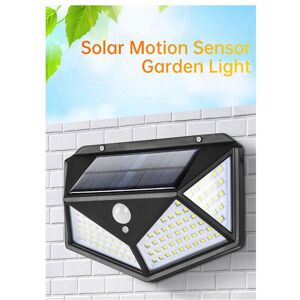 TLILY 100 led High Quality Outdoor Solar Powered Garden Lamp Waterproof Motion Sensor Wall 2PCS