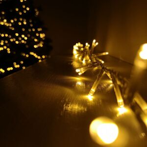 Samuel Alexander - 1000 led 25m Premier TreeBrights Indoor Outdoor Christmas Multi Function Mains Operated String Lights with Timer & Clear Cable in