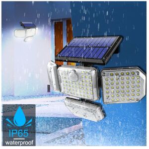 TONCHEAN 182 led four-head solar wall lamp led body sensor light intelligent light control outdoor garden light